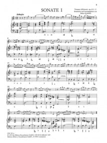 Albinoni: 6 Sonatas Opus 4/1-3 for Viola published by Kunzelmann