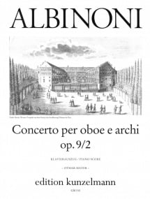 Albinoni: Concerto in D Minor Opus 9 No 2 for Oboe published by Kunzelmann
