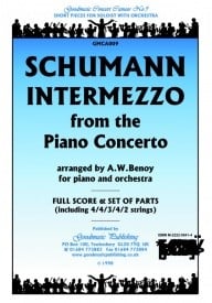 Schumann: Intermezzo (Piano Concerto) Orchestral Set published by Goodmusic