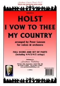 Holst: I Vow to Thee My Country Orchestral Set published by Goodmusic