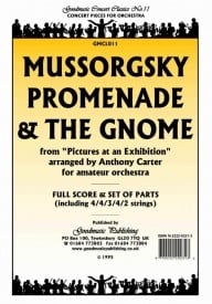 Mussorgsky: Promenade & the Gnome (Carter) Orchestral Set published by Goodmusic