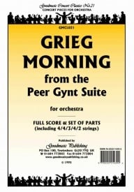 Grieg: Morning from Peer Gynt Orchestral Set published by Goodmusic