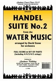 Handel: Water Music Suite 2 (Stone) Orchestral Set published by Goodmusic