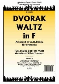 Dvorak: Waltz in F (arr.Benoy) Orchestral Set published by Goodmusic
