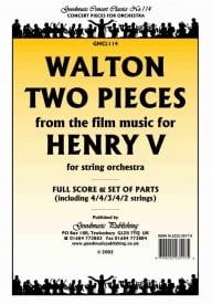 Walton: Two Pieces from Henry V Orchestral Set published by Goodmusic