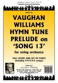 Vaughan Williams: Hymn Tune Prelude Song 13 Orchestral Set published by Goodmusic