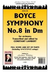 Boyce: Symphony No.8 (Lambert) Orchestral Set published by Goodmusic