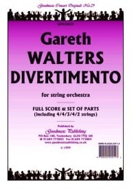 Walters: Divertimento for Strings Orchestral Set published by Goodmusic