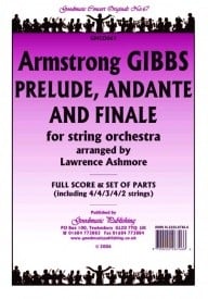 Gibbs: Prelude Andante & Finale Orchestral Set published by Goodmusic