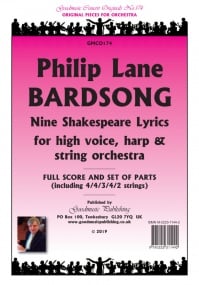 Lane: Bardsong for High Voice, Harp & String Orchestra published by Goodmusic