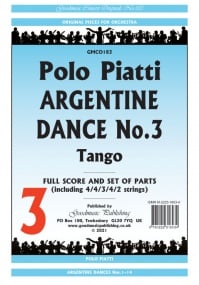 Piatti: Argentine Dance No 3 (Tango) Orchestral Set published by Goodmusic