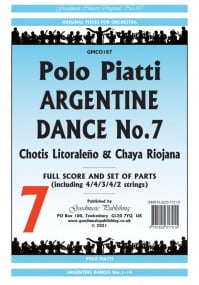 Piatti: Argentine Dance No 7 (Chotis Litoraleno & Chaya Riojana) Orchestral Set published by Goodmusic