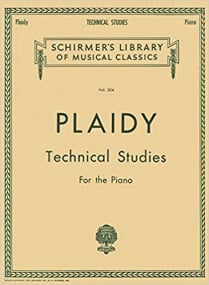 Plaidy: Technical Studies for Piano published by Schirmer
