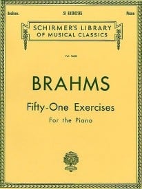 Brahms: 51 Exercises for Piano published by Schirmer