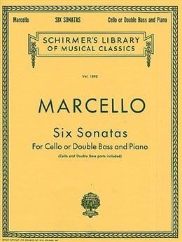 Marcello: 6 Sonatas For Cello Or Double Bass published by Schirmer