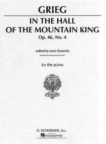 Grieg: In the Hall of the Mountain King for Piano by published by Schirmer