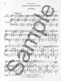Bach: Arioso for Cello or Violin published by Schirmer
