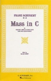Schubert: Mass in C Opus 48 (D452) published by Schirmer - Vocal Score
