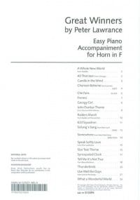 Great Winners Piano Accompaniment for French Horn published by Brasswind