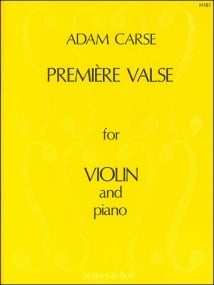 Carse: Premire Valse for Violin published by Stainer & Bell