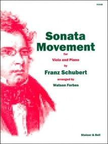 Schubert: Sonata Movement arranged for Viola published by Stainer and Bell