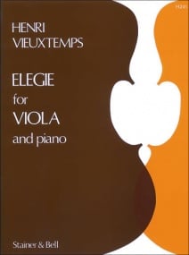 Vieuxtemps: Elegie Opus 30 for Viola published by Stainer & Bell