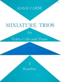 Carse: Miniature Trios for Violin, Cello & Piano - Rondino published by Stainer & Bell