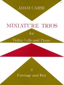 Carse: Miniature Trios for Violin, Cello & Piano - Carriage and Pair published by Stainer & Bell