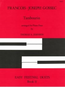 Gossec: Tambourin arr for Piano Duet published by Stainer & Bell