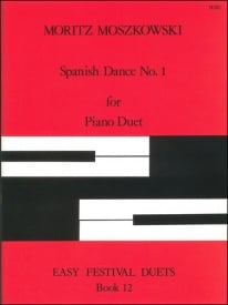 Moszkowski: Spanish Dance Opus 21 No 1 for Piano Duet published by Stainer & Bell