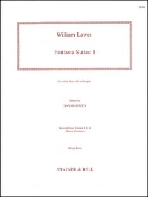 Lawes: Fantasia-Suites Set 1 published by Stainer & Bell