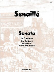 Senaill: Sonata in G minor Opus 5/9 for Viola published by Stainer & Bell