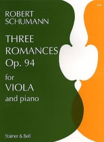 Schumann: 3 Romances Opus 94 for Viola published by Stainer and Bell