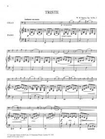 Squire: Petits Morceaux Opus 16 for Cello published by Stainer and Bell