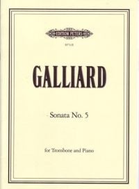 Galliard: Sonata No.5 in D minor for Trombone published by Hinrichsen