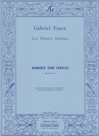 Faure: Romance sans Paroles for Cello, Violin or Viola published by Hamelle