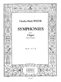 Widor: Symphonie No. 7 Opus 42/3 for Organ published by Hamelle
