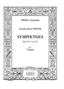 Widor: Symphonie No. 8 Opus 42/8 for Organ published by Hamelle