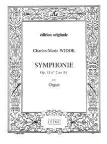 Widor: Symphonie No. 2 Opus 13 for Organ published by Hamelle