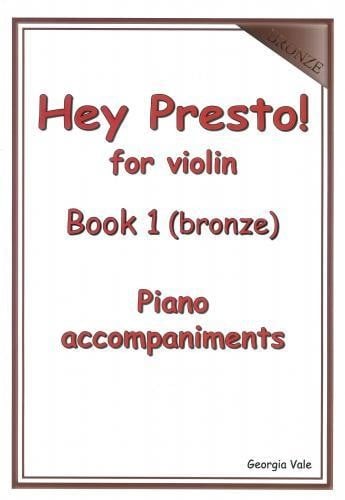 Hey Presto! for Violin Book 1 (Bronze) Piano Accompaniments
