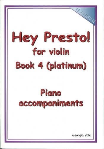 Hey Presto! for Violin Book 4 (Platinum) Piano Accompaniments