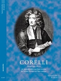 Corelli: Sonata Opus 5/8 for Recorder published by Heinrichshofen
