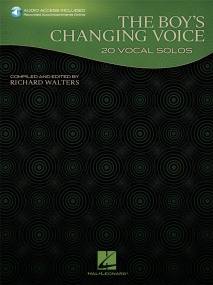 The Boy's Changing Voice: 20 Vocal Solos published by Hal Leonard (Book/Online Audio)