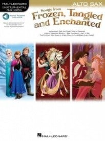 Songs From Frozen, Tangled And Enchanted - Alto Saxophone published by Hal Leonard (Book/Online Audio)