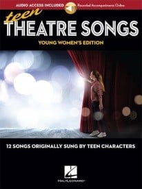 Teen Theatre Songs: Young Women's Edition published by Hal Leonard (Book/Online Audio)