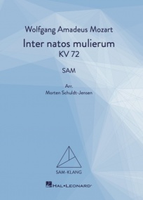 Mozart: Inter natos mulierum SAM (K72) published by Hal Leonard - Vocal Score