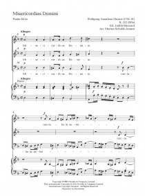 Mozart: Misericordias Domini SAM (K222) published by Hal Leonard - Vocal Score