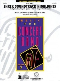 Shrek Soundtrack Highlights for Concert Band/Harmonie published by Hal Leonard - Set (Score & Parts)
