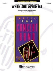 When She Loved me for Concert Band published by Hal Leonard - Set (Score & Parts)