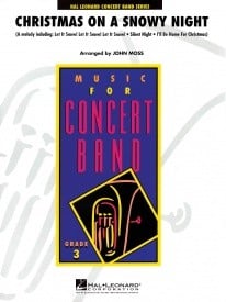 Christmas on a Snowy Night for Concert Band published by Hal Leonard - Set (Score & Parts)